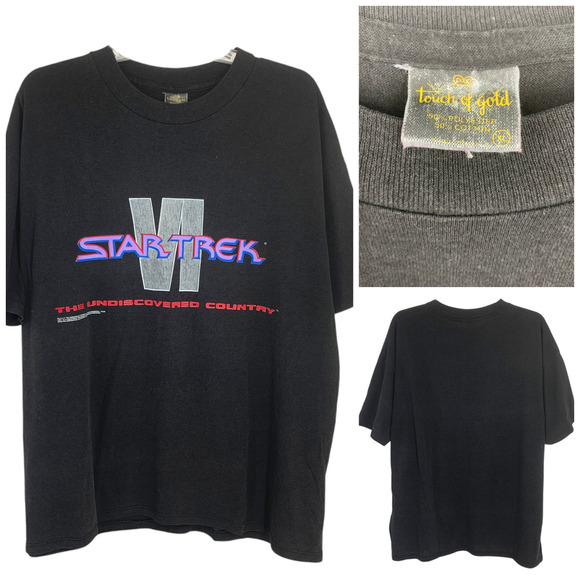 Vtg 1991 Paramount Star Trek VI Undiscovered Country Sz XL Single Stitch T Shirt - Picture 1 of 8